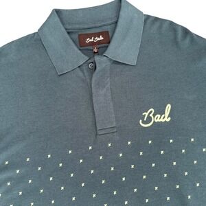 Bad Birdie‎ NWT Bel Air Long Sleeve Polo In Reflecting Pond Golf Green Size S